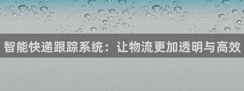多多28网赌案件：智能快递跟踪系统：